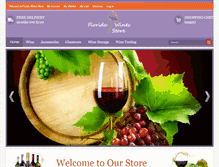 Tablet Screenshot of floridawinestore.com